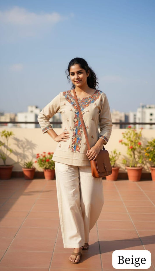 Connect with us for Mithila art related art work like saree kurtas tshirt etc.