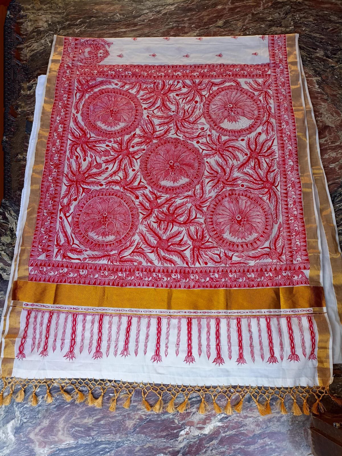 Connect with us for Mithila art related art work like saree kurtas tshirt etc.